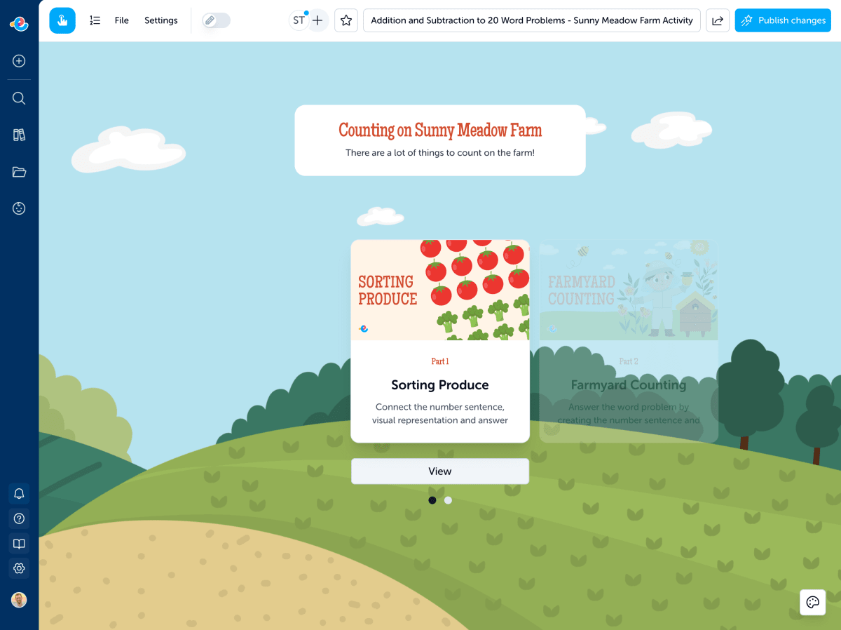 Resource after applying a custom theme