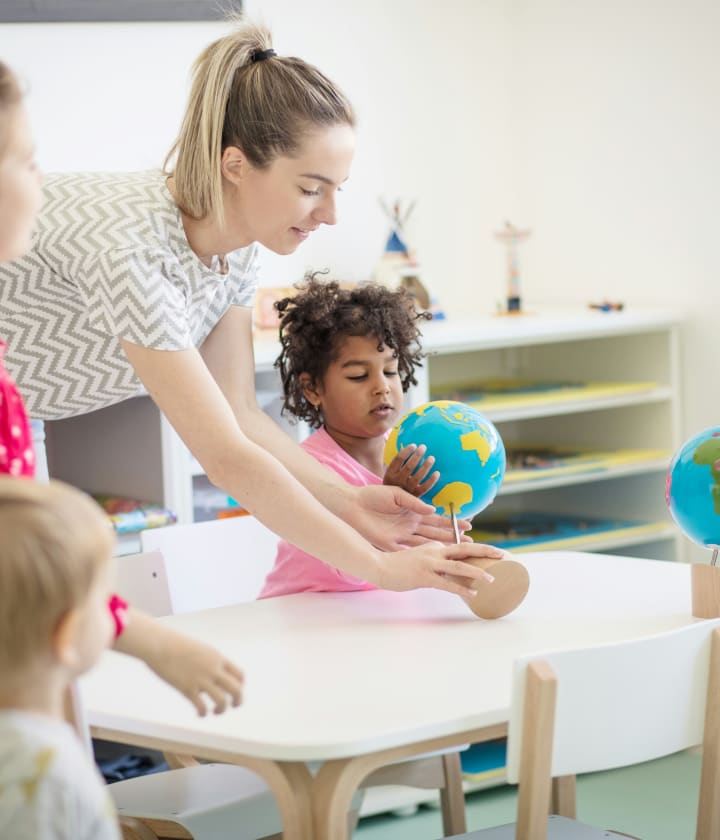 Teacher reviewing class insights in a dashboard