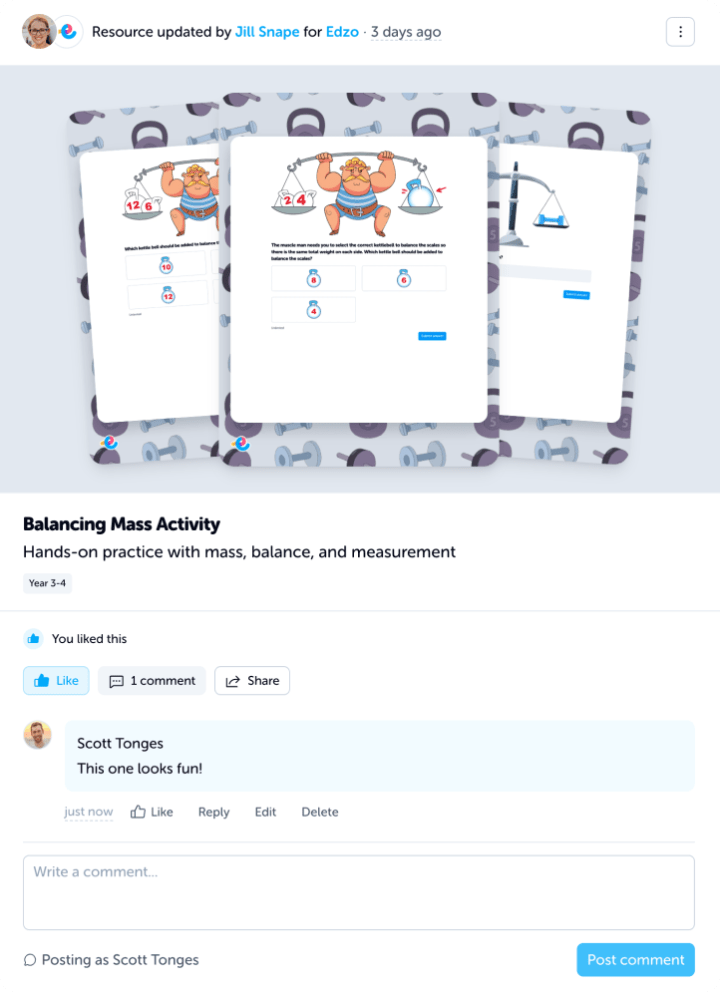 Edzo Social Feed Example